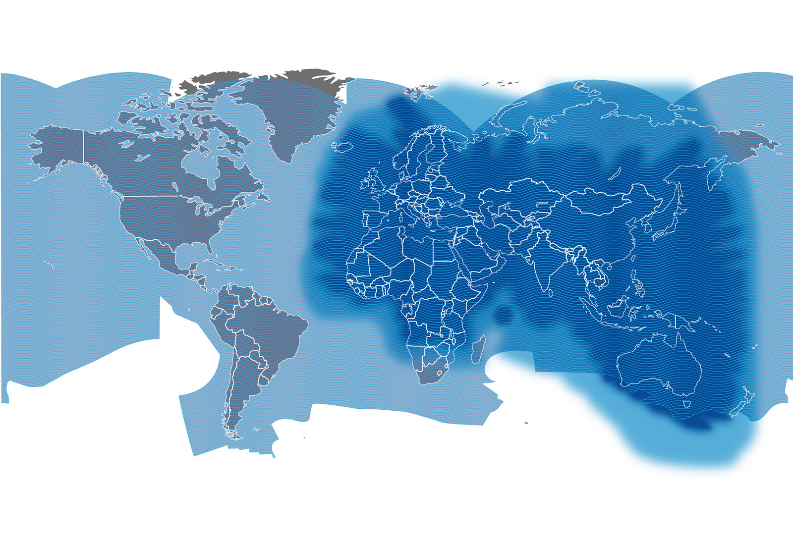BGAN world coverage map